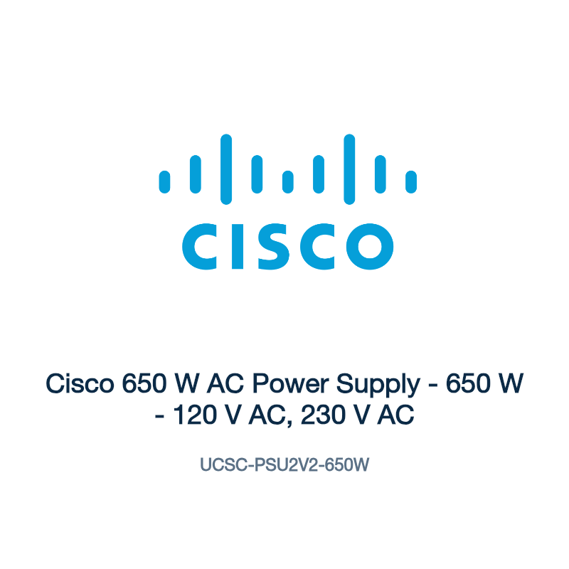 UCSC-PSU2V2-650W: Cisco 650 W AC Power Supply