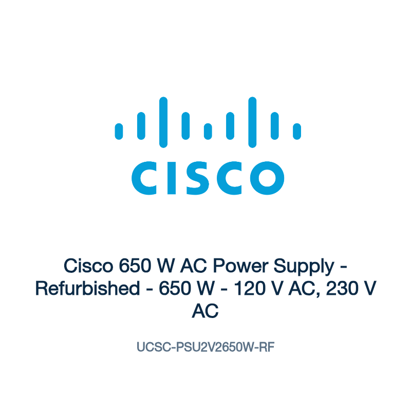 UCSC-PSU2V2650W-RF: Cisco 650 W AC Power Supply