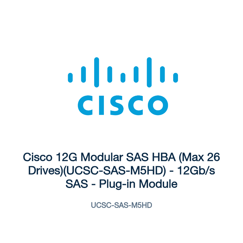 UCSC-SAS-M5HD: Cisco 12G Modular SAS HBA (Max 26 Drives)(UCSC-SAS-M5HD)