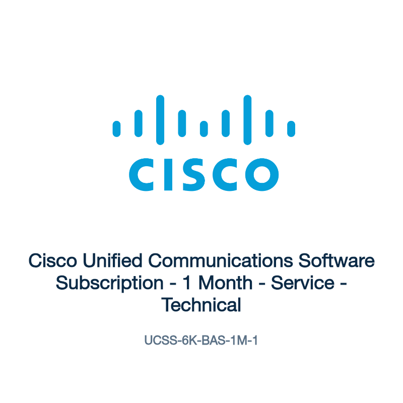 UCSS-6K-BAS-1M-1: Cisco Unified Communications Software Subscription