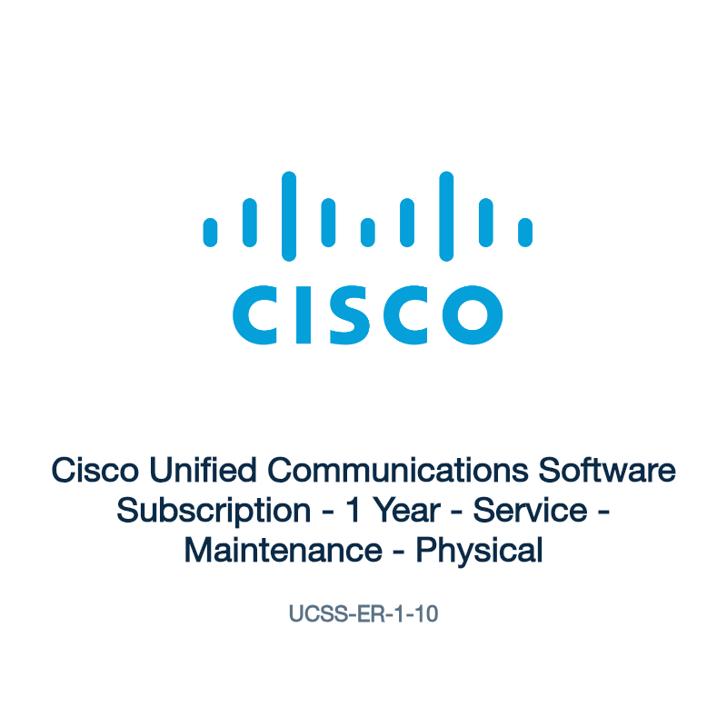 UCSS-ER-1-10: Cisco Unified Communications Software Subscription