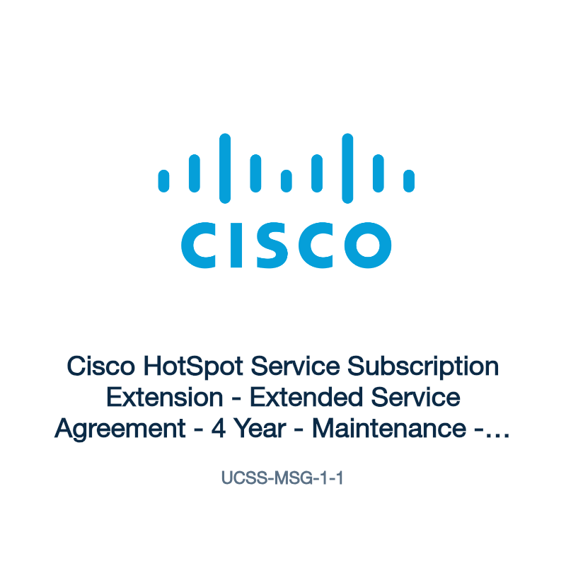 UCSS-MSG-1-1: Cisco HotSpot Service Subscription Extension