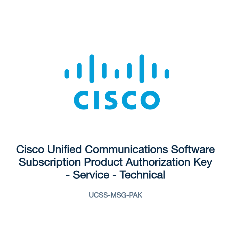 UCSS-MSG-PAK: Cisco Unified Communications Software Subscription Product