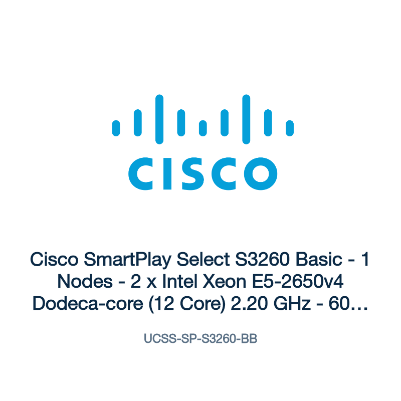 UCSS-SP-S3260-BB: Cisco SmartPlay Select S3260 Basic