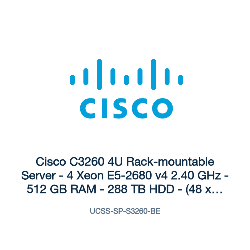 UCSS-SP-S3260-BE: Cisco C3260 4U Rack-mountable Server