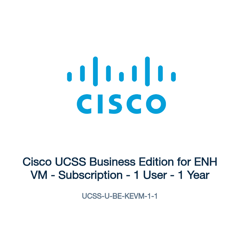 UCSS-U-BE-KEVM-1-1: Cisco UCSS Business Edition for ENH VM