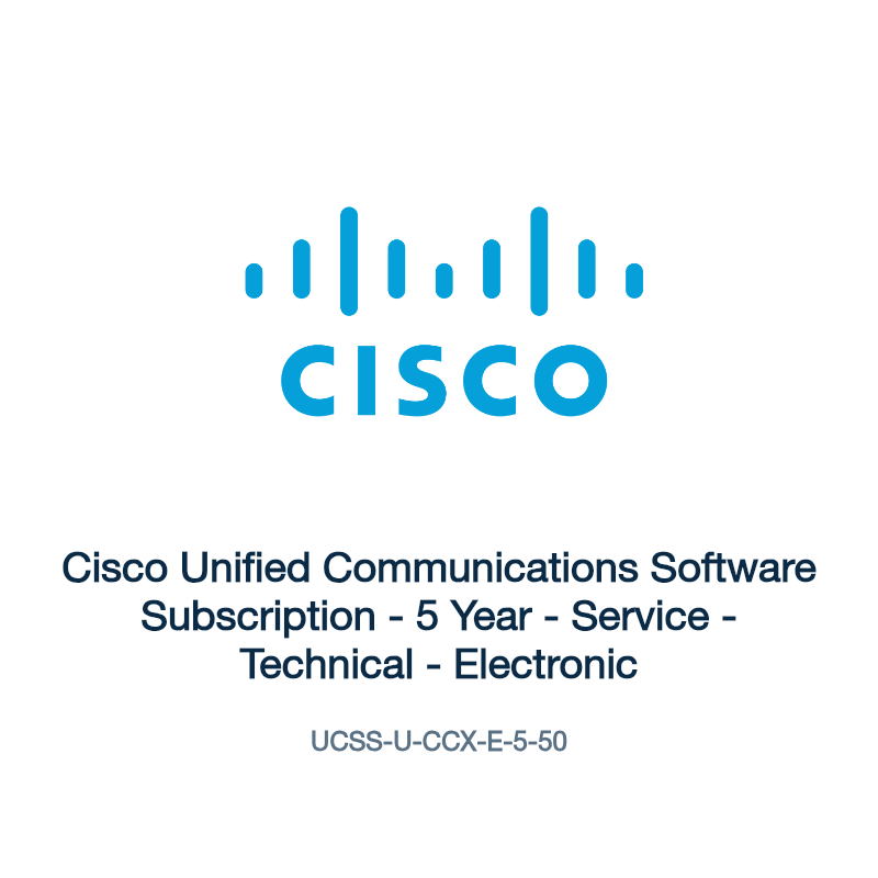 UCSS-U-CCX-E-5-50: Cisco Unified Communications Software Subscription