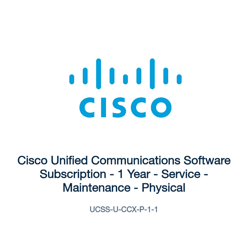 UCSS-U-CCX-P-1-1: Cisco Unified Communications Software Subscription