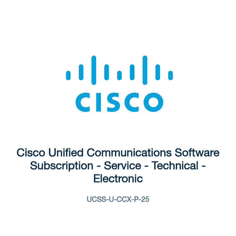 UCSS-U-CCX-P-25: Cisco Unified Communications Software Subscription