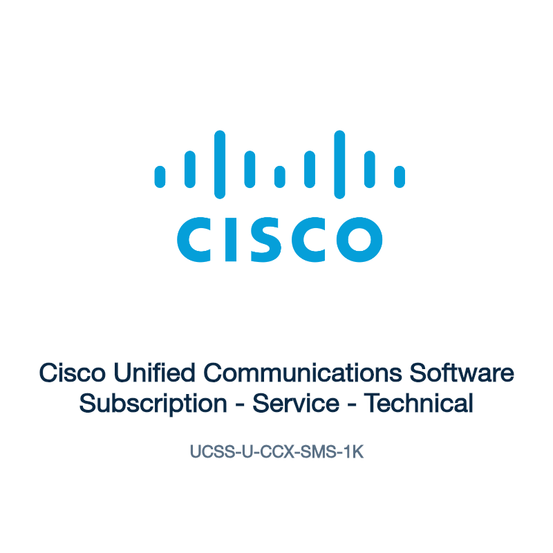 UCSS-U-CCX-SMS-1K: Cisco Unified Communications Software Subscription
