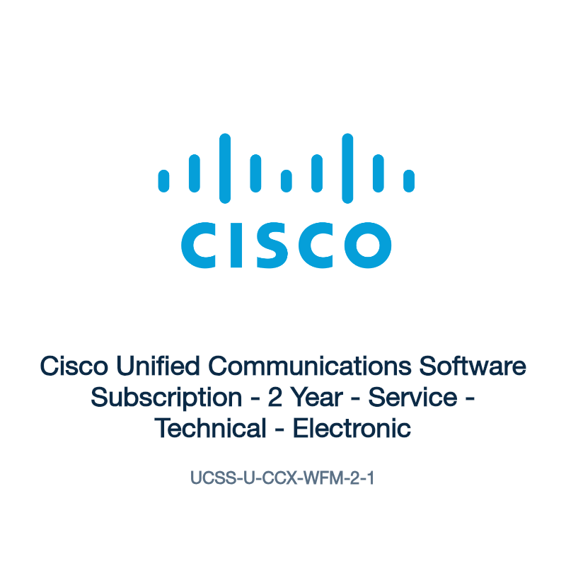 UCSS-U-CCX-WFM-2-1: Cisco Unified Communications Software Subscription