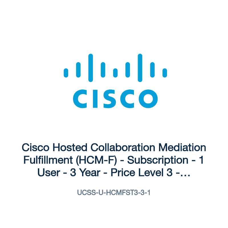 UCSS-U-HCMFST3-3-1: Cisco Hosted Collaboration Mediation Fulfillment (HCM-F)