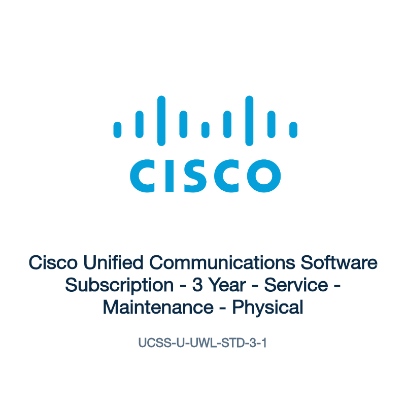 UCSS-U-UWL-STD-3-1: Cisco Unified Communications Software Subscription