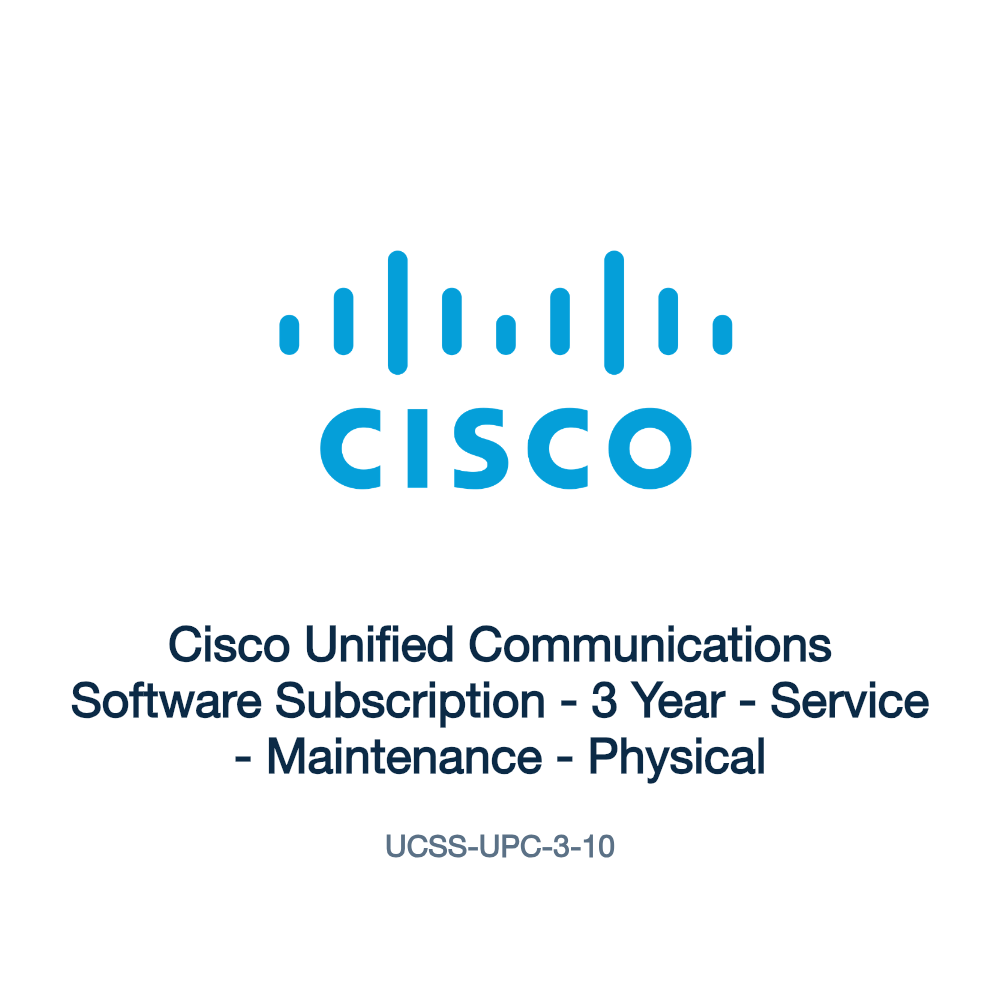 UCSS-UPC-3-10: Cisco Unified Communications Software Subscription