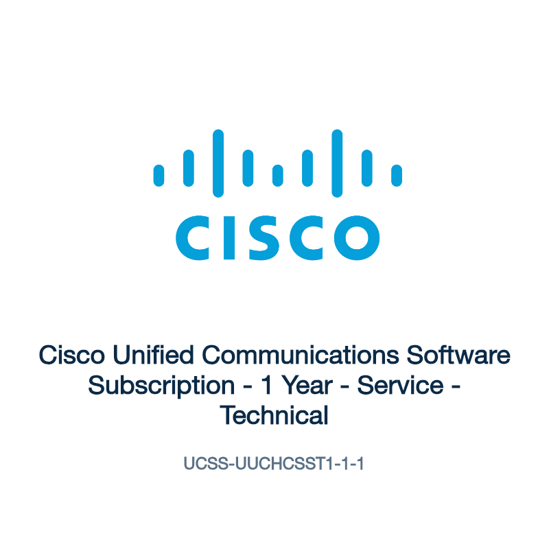 UCSS-UUCHCSST1-1-1: Cisco Unified Communications Software Subscription