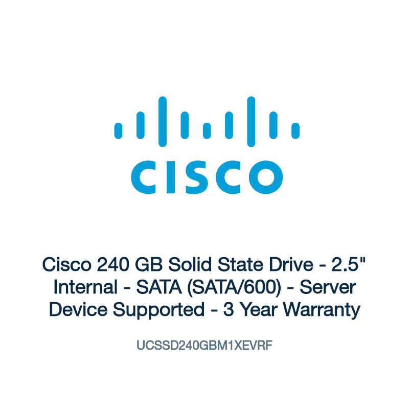 UCSSD240GBM1XEVRF: Cisco 240 GB Solid State Drive