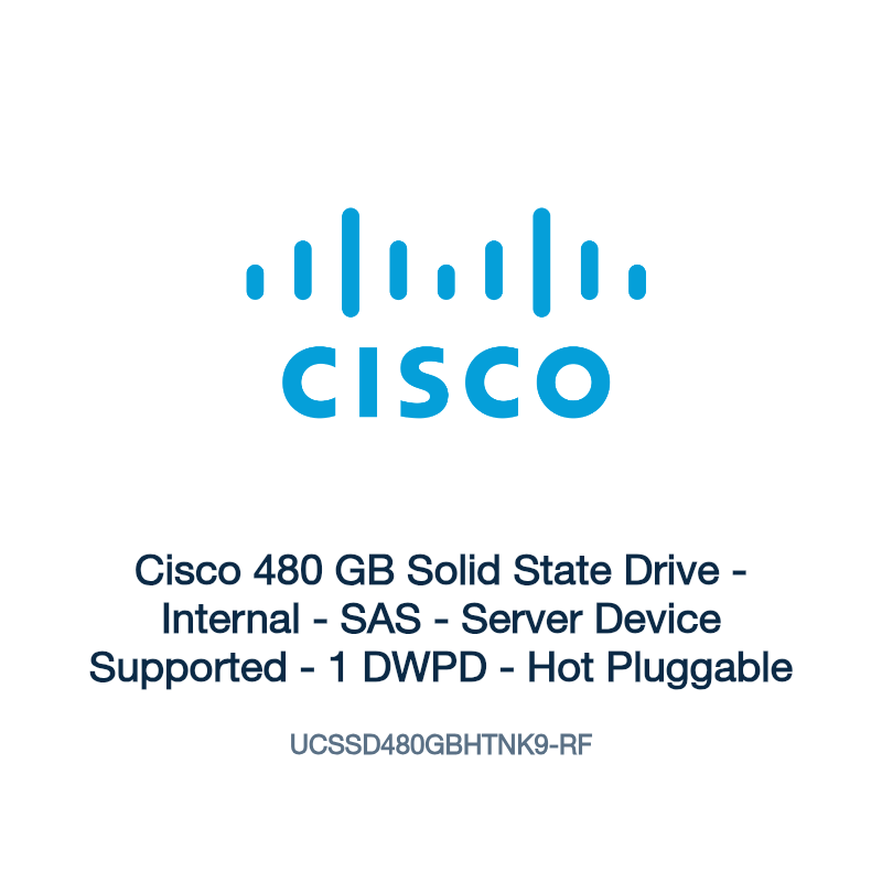 UCSSD480GBHTNK9-RF: Cisco 480 GB Solid State Drive