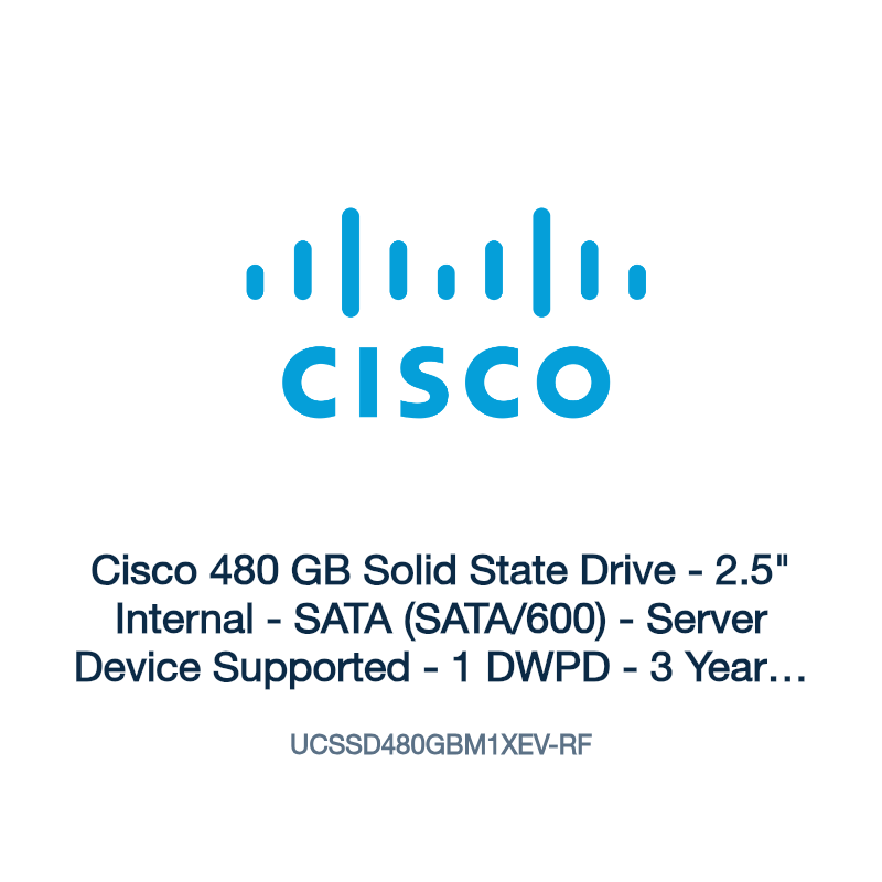 UCSSD480GBM1XEV-RF: Cisco 480 GB Solid State Drive