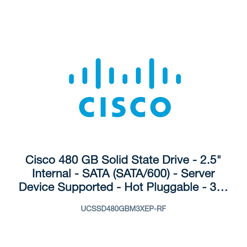 UCSSD480GBM3XEP-RF: Cisco 480 GB Solid State Drive