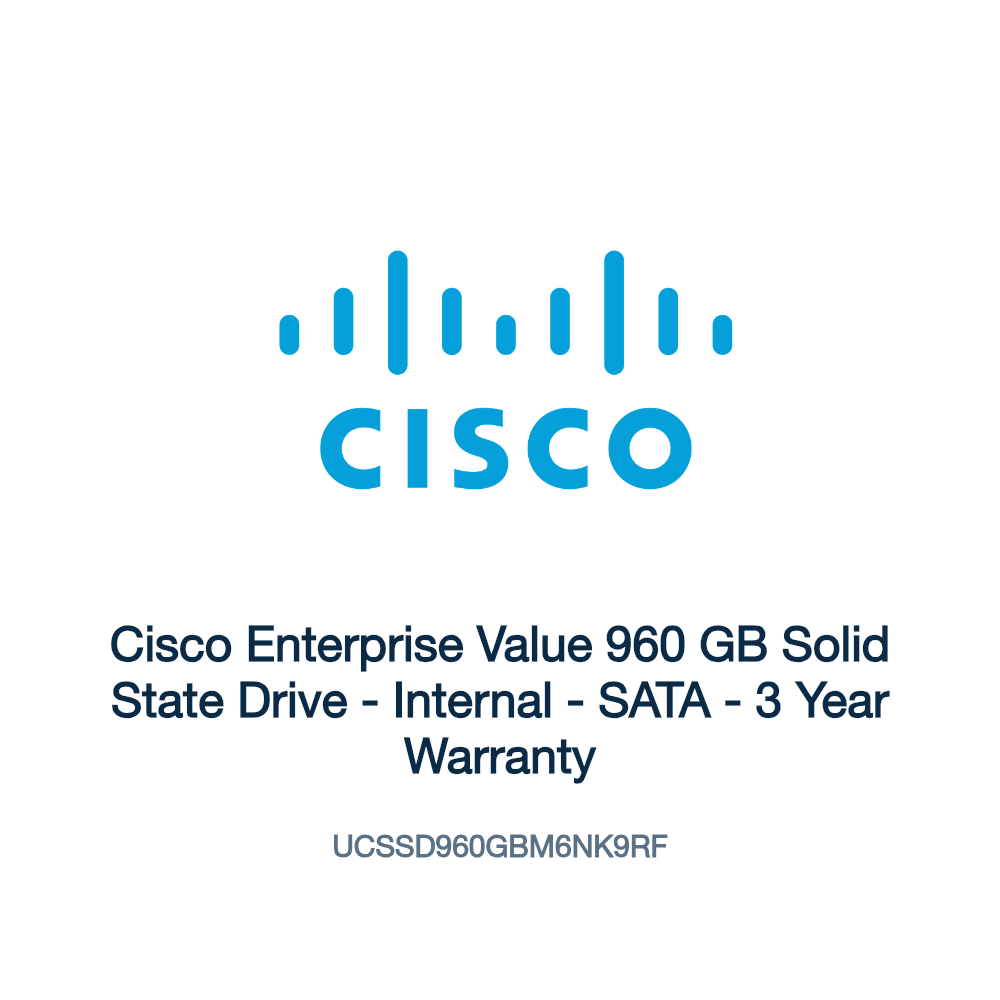 UCSSD960GBM6NK9RF: Cisco Enterprise Value 960 GB Solid State Drive