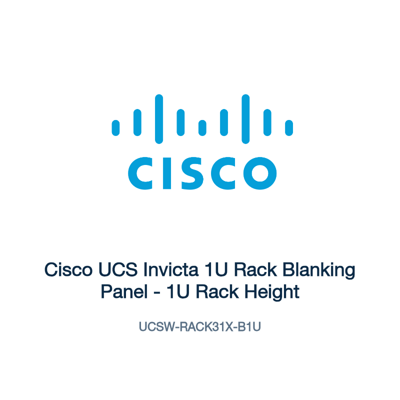 UCSW-RACK31X-B1U: Cisco UCS Invicta 1U Rack Blanking Panel