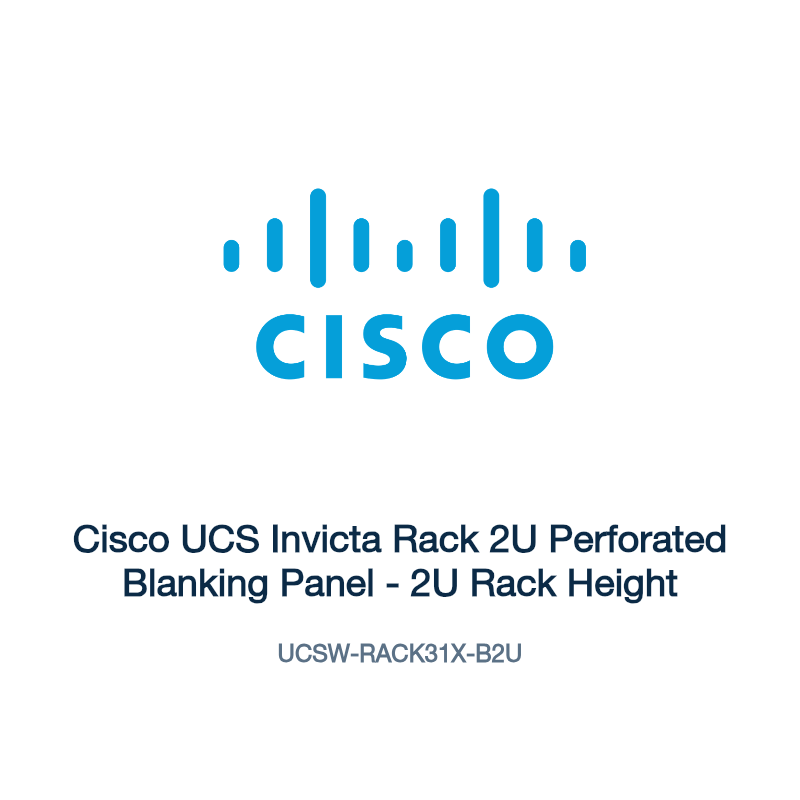UCSW-RACK31X-B2U: Cisco UCS Invicta Rack 2U Perforated Blanking Panel