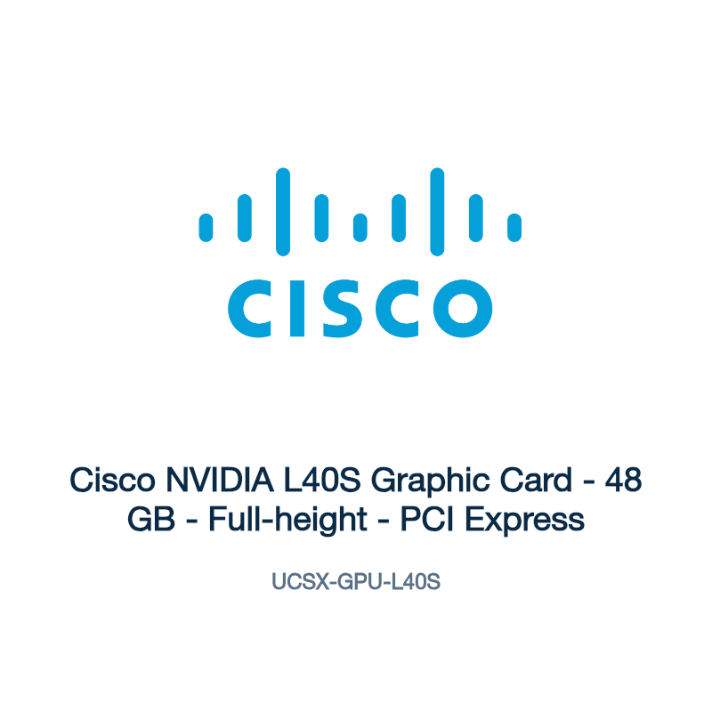 UCSX-GPU-L40S: Cisco NVIDIA L40S Graphic Card