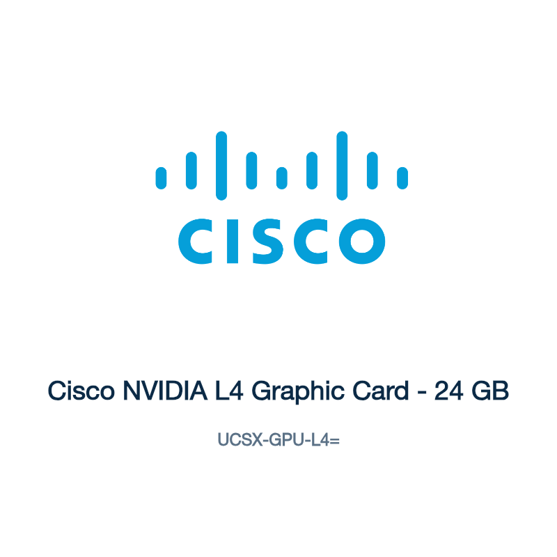 UCSX-GPU-L4=: Cisco NVIDIA L4 Graphic Card