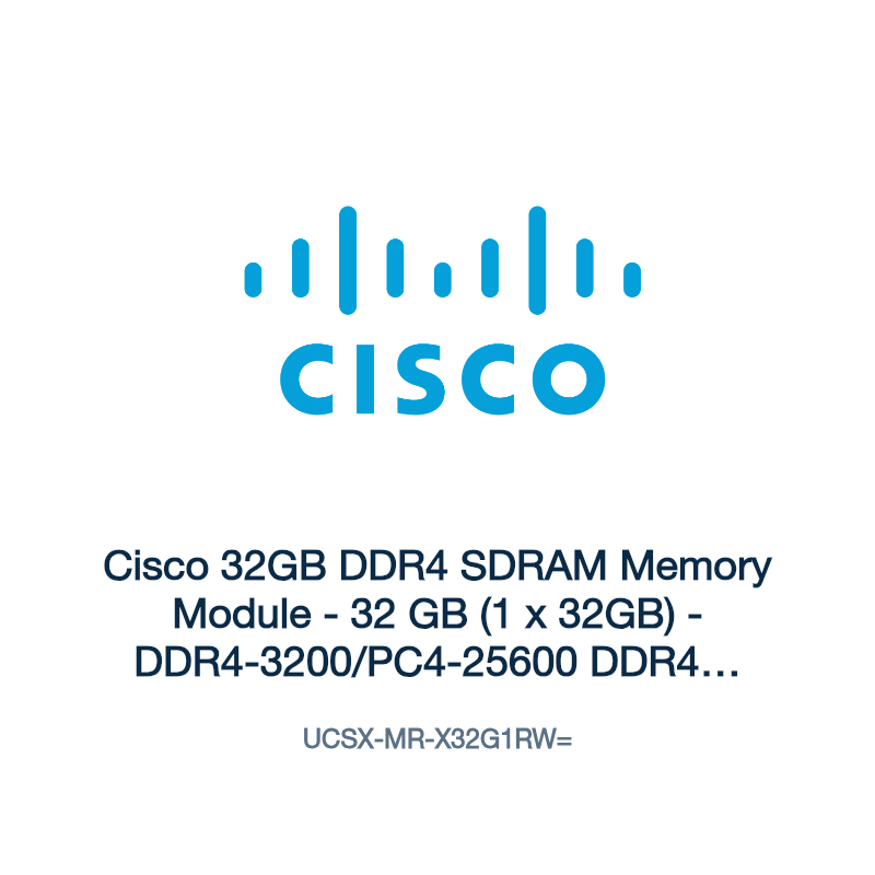 UCSX-MR-X32G1RW=: Cisco 32GB DDR4 SDRAM Memory Module