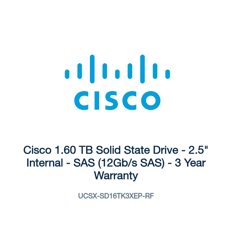 UCSX-SD16TK3XEP-RF: Cisco 1.60 TB Solid State Drive