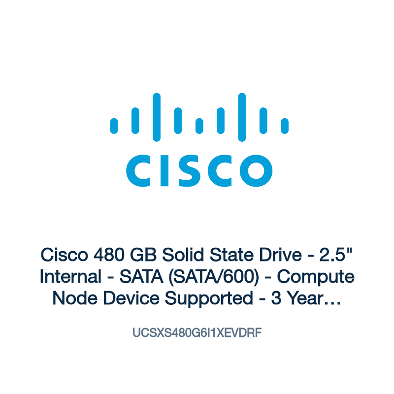 UCSXS480G6I1XEVDRF: Cisco 480 GB Solid State Drive