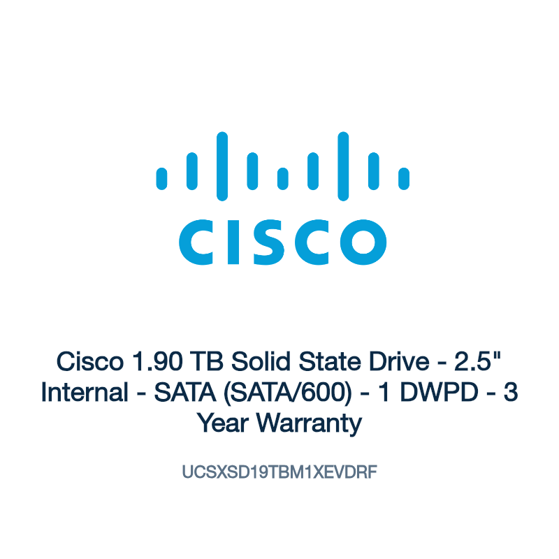 UCSXSD19TBM1XEVDRF: Cisco 1.90 TB Solid State Drive
