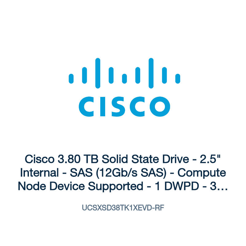 UCSXSD38TK1XEVD-RF: Cisco 3.80 TB Solid State Drive