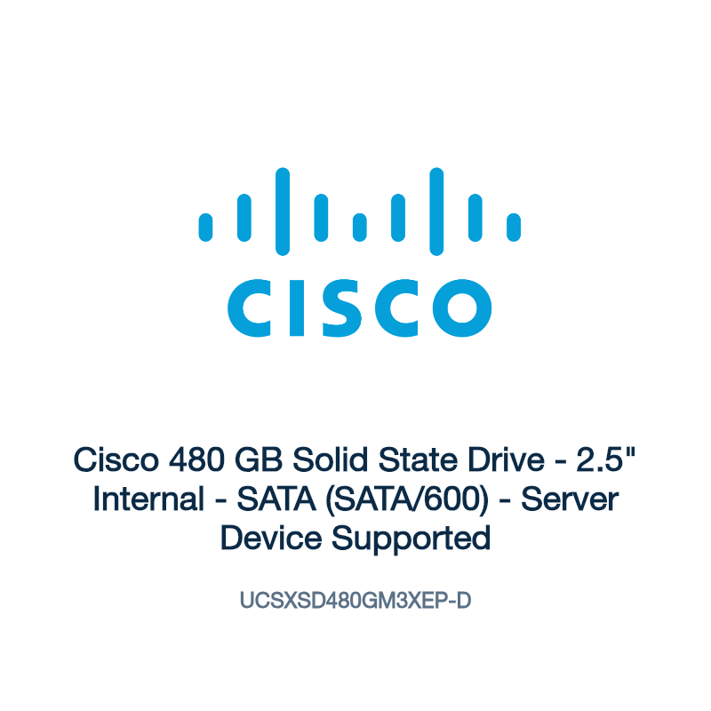 UCSXSD480GM3XEP-D: Cisco 480 GB Solid State Drive