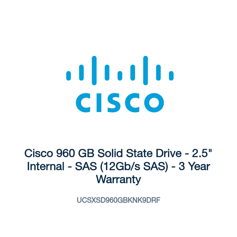 UCSXSD960GBKNK9DRF: Cisco 960 GB Solid State Drive