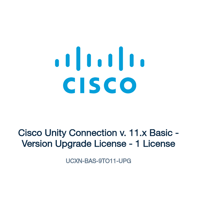 UCXN-BAS-9TO11-UPG: Cisco Unity Connection v. 11.x Basic