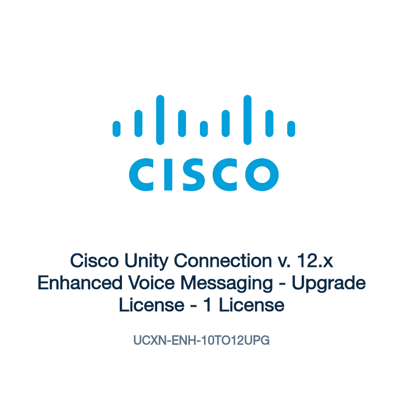 UCXN-ENH-10TO12UPG: Cisco Unity Connection v. 12.x Enhanced Voice Messaging