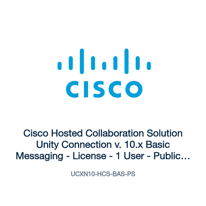UCXN10-HCS-BAS-PS: Cisco Hosted Collaboration Solution Unity Connection v. 10.x Basic