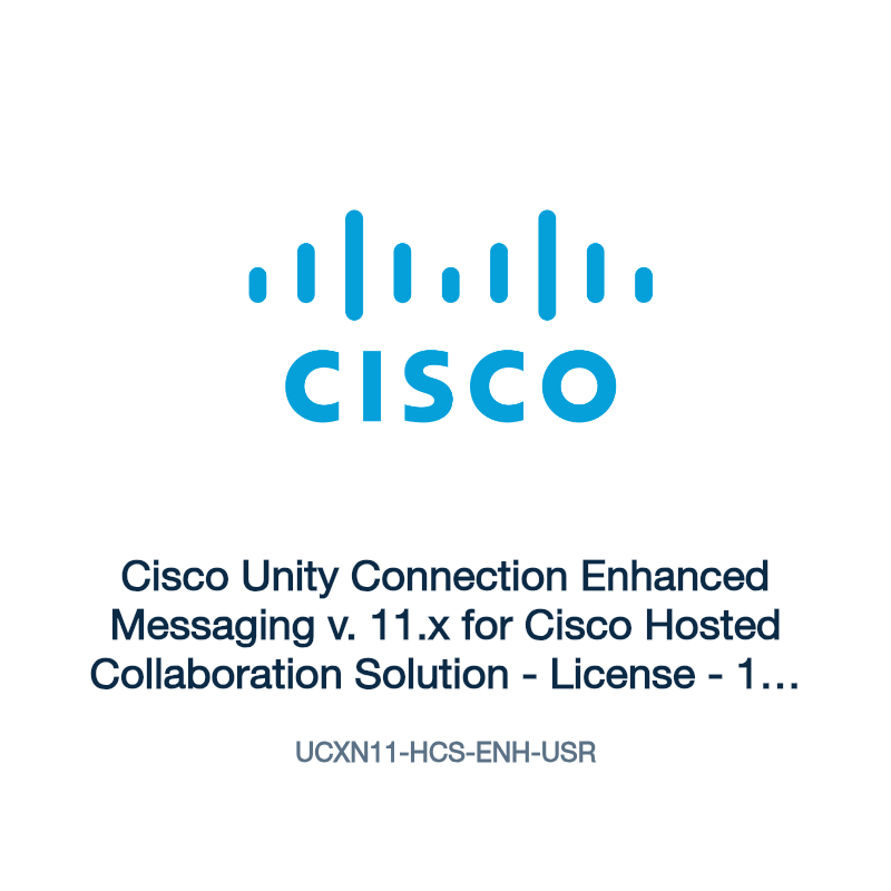 UCXN11-HCS-ENH-USR: Cisco Unity Connection Enhanced Messaging v. 11.x for Cisco Hosted