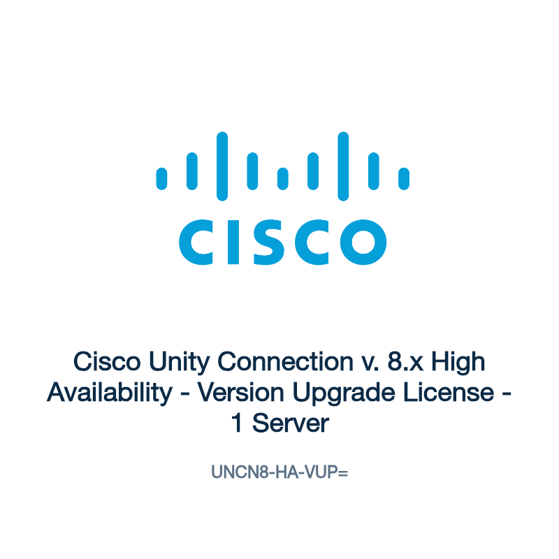 UNCN8-HA-VUP=: Cisco Unity Connection v. 8.x High Availability