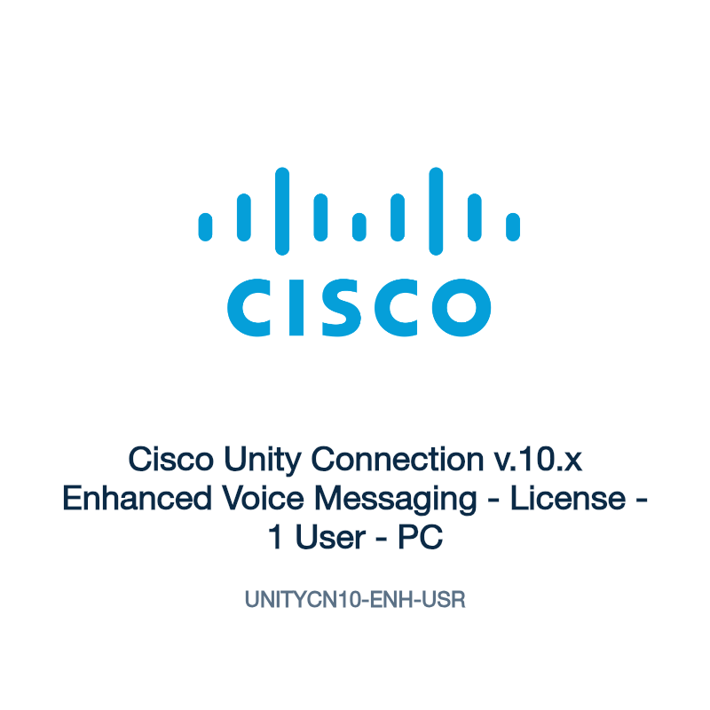 UNITYCN10-ENH-USR: Cisco Unity Connection v.10.x Enhanced Voice Messaging