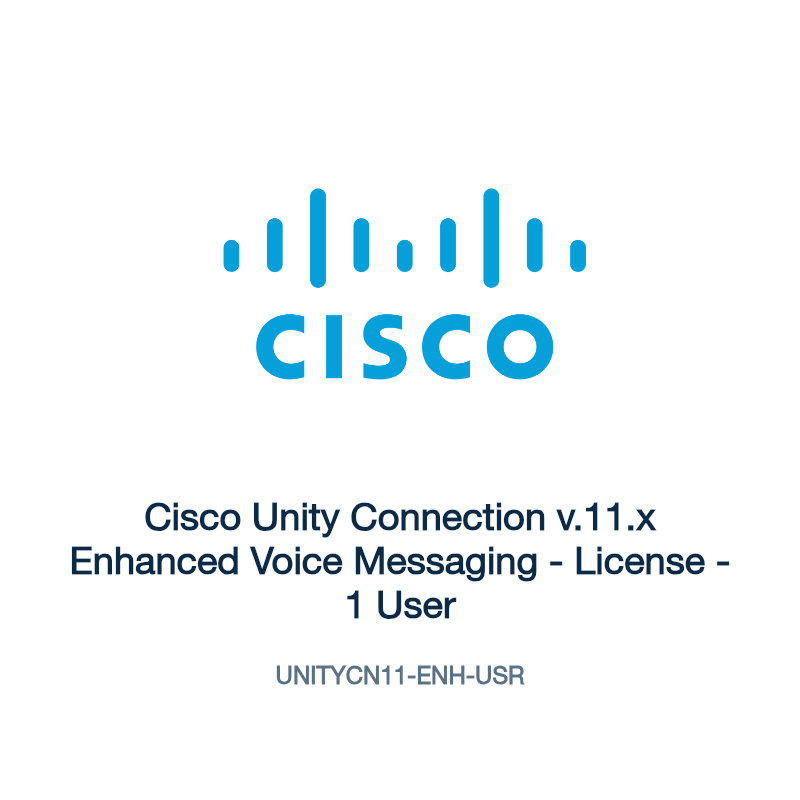 UNITYCN11-ENH-USR: Cisco Unity Connection v.11.x Enhanced Voice Messaging