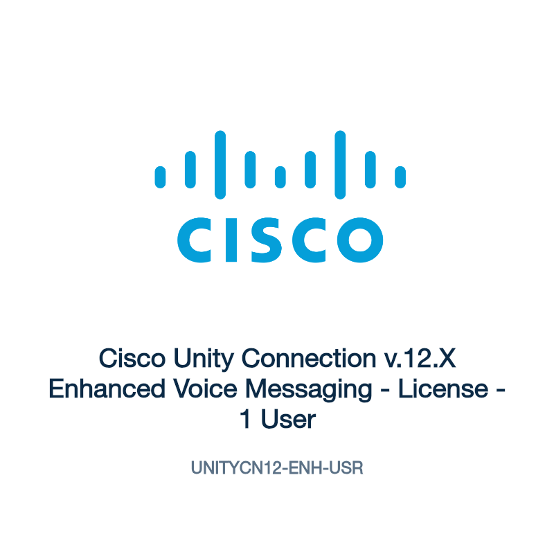 UNITYCN12-ENH-USR: Cisco Unity Connection v.12.X Enhanced Voice Messaging