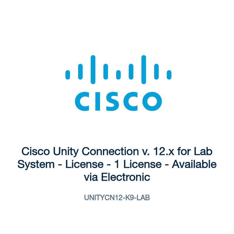 UNITYCN12-K9-LAB: Cisco Unity Connection v. 12.x for Lab System