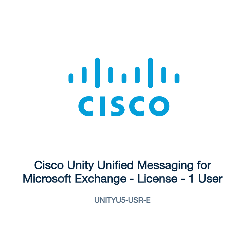 UNITYU5-USR-E: Cisco Unity Unified Messaging for Microsoft Exchange