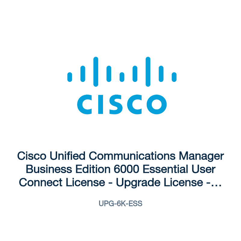 UPG-6K-ESS: Cisco Unified Communications Manager Business Edition 6000 Essential