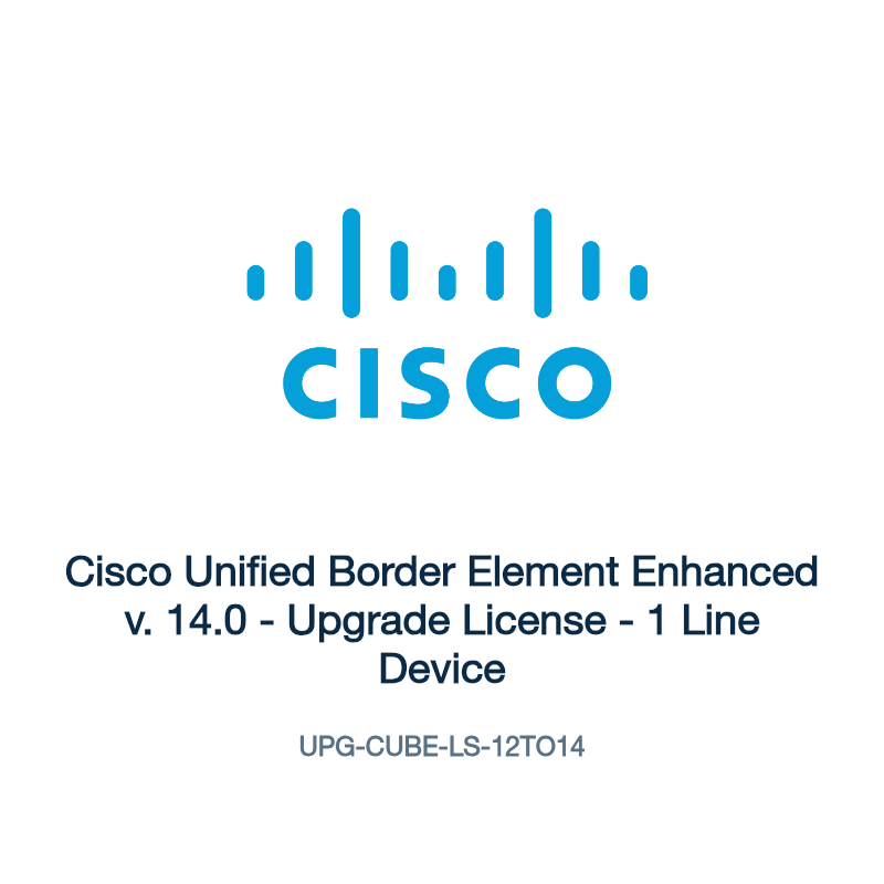 UPG-CUBE-LS-12TO14: Cisco Unified Border Element Enhanced v. 14.0