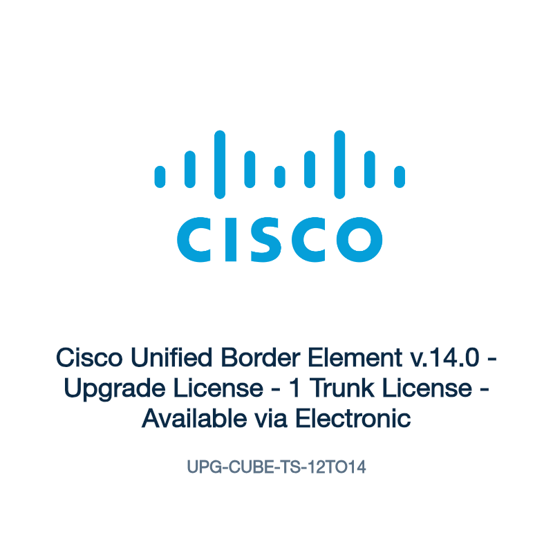 UPG-CUBE-TS-12TO14: Cisco Unified Border Element v.14.0