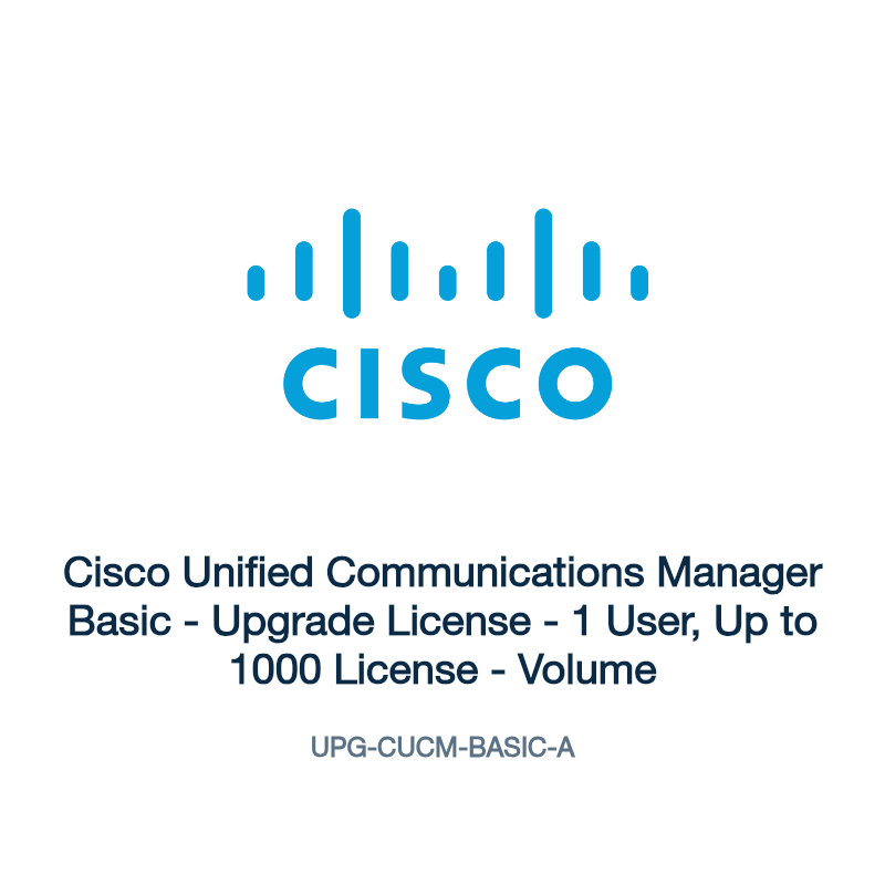 UPG-CUCM-BASIC-A: Cisco Unified Communications Manager Basic