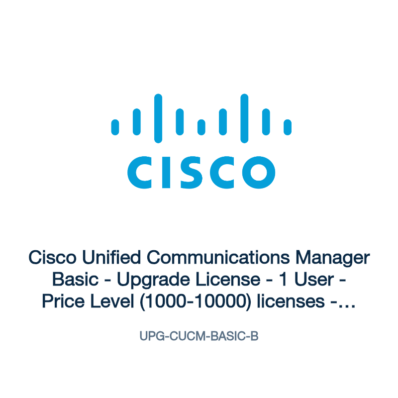 UPG-CUCM-BASIC-B: Cisco Unified Communications Manager Basic